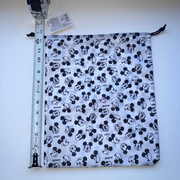 Disney Mickey Mouse Travel Set Nylon Bag, Foldable Boston Tote, Stationery Daiso - Picture 9 of 11